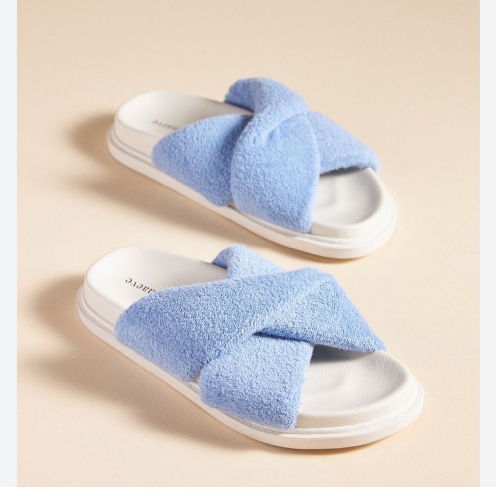 Anthropologie Maeve Terry Slide Sandals